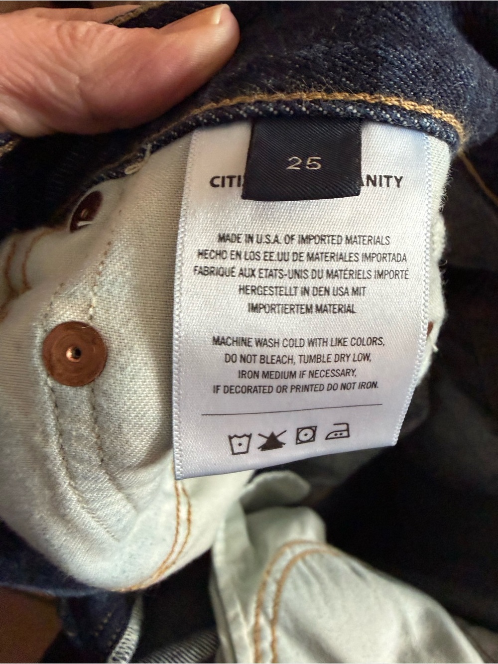 COH Barrel leg Dark Indigo Denim Pants - Picture 4 of 4